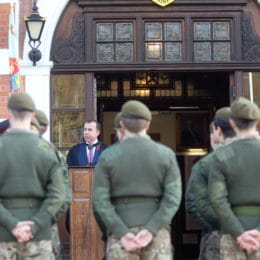 Service of Remembrance on Remembrance Sunday at Caterham School, Surrey. Prayers and The Remembrance Day Message was given by The Chaplain, Rev'd Julian Thomas.