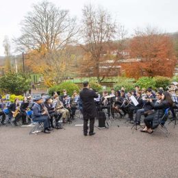 Remembrance Service At Caterham School, Surrey. 2021.