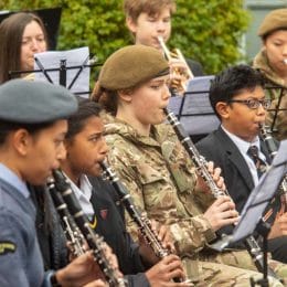 Remembrance Service At Caterham School, Surrey. 2021.