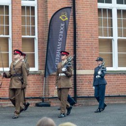 Remembrance Service At Caterham School, Surrey. 2021.