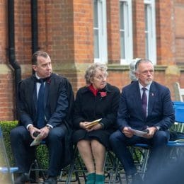 Remembrance Service At Caterham School, Surrey. 2021.