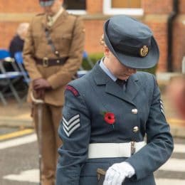 Remembrance Service At Caterham School, Surrey. 2021.