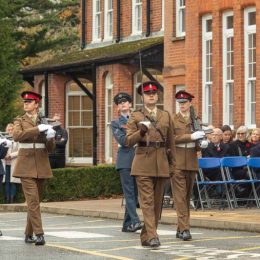 Remembrance Service At Caterham School, Surrey. 2021.