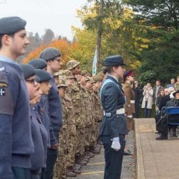 Remembrance Service At Caterham School, Surrey. 2021.