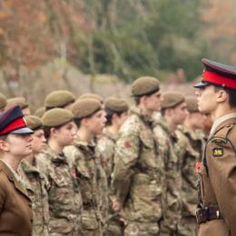 Remembrance Service At Caterham School, Surrey. 2021.