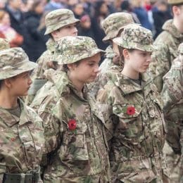 Remembrance Service At Caterham School, Surrey. 2021.