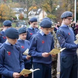 Remembrance Service At Caterham School, Surrey. 2021.