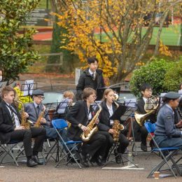 Remembrance Service At Caterham School, Surrey. 2021.