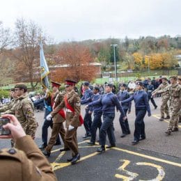 Remembrance Service At Caterham School, Surrey. 2021.