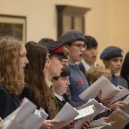 Remembrance Service At Caterham School, Surrey. 2021.