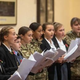 Remembrance Service At Caterham School, Surrey. 2021.