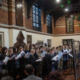 Remembrance Service At Caterham School, Surrey. 2021.