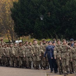 Remembrance Service At Caterham School, Surrey. 2021.