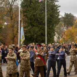 Remembrance Service At Caterham School, Surrey. 2021.