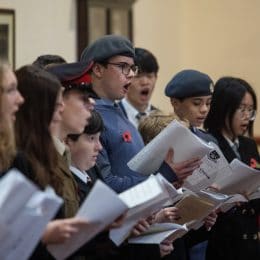 Remembrance Service At Caterham School, Surrey. 2021.