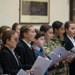 Remembrance Service At Caterham School, Surrey. 2021.