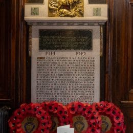 Remembrance Service At Caterham School, Surrey. 2021.