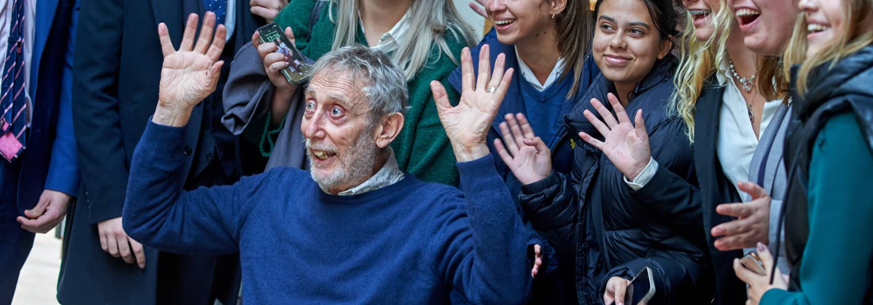 Michael Rosen visits Caterham!