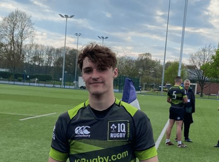 Fionn shows his speed in Ireland Talent ID Match - Caterham School