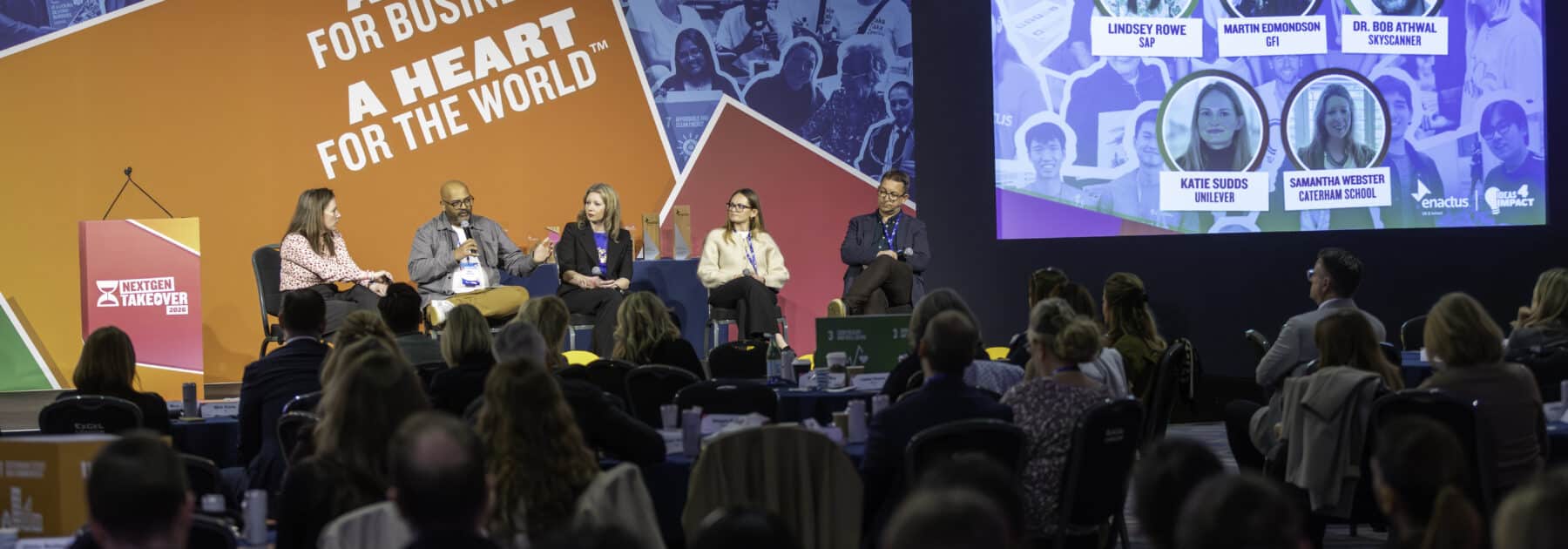 Celebrating Award Win at the Enactus NextGen Takeover 2026